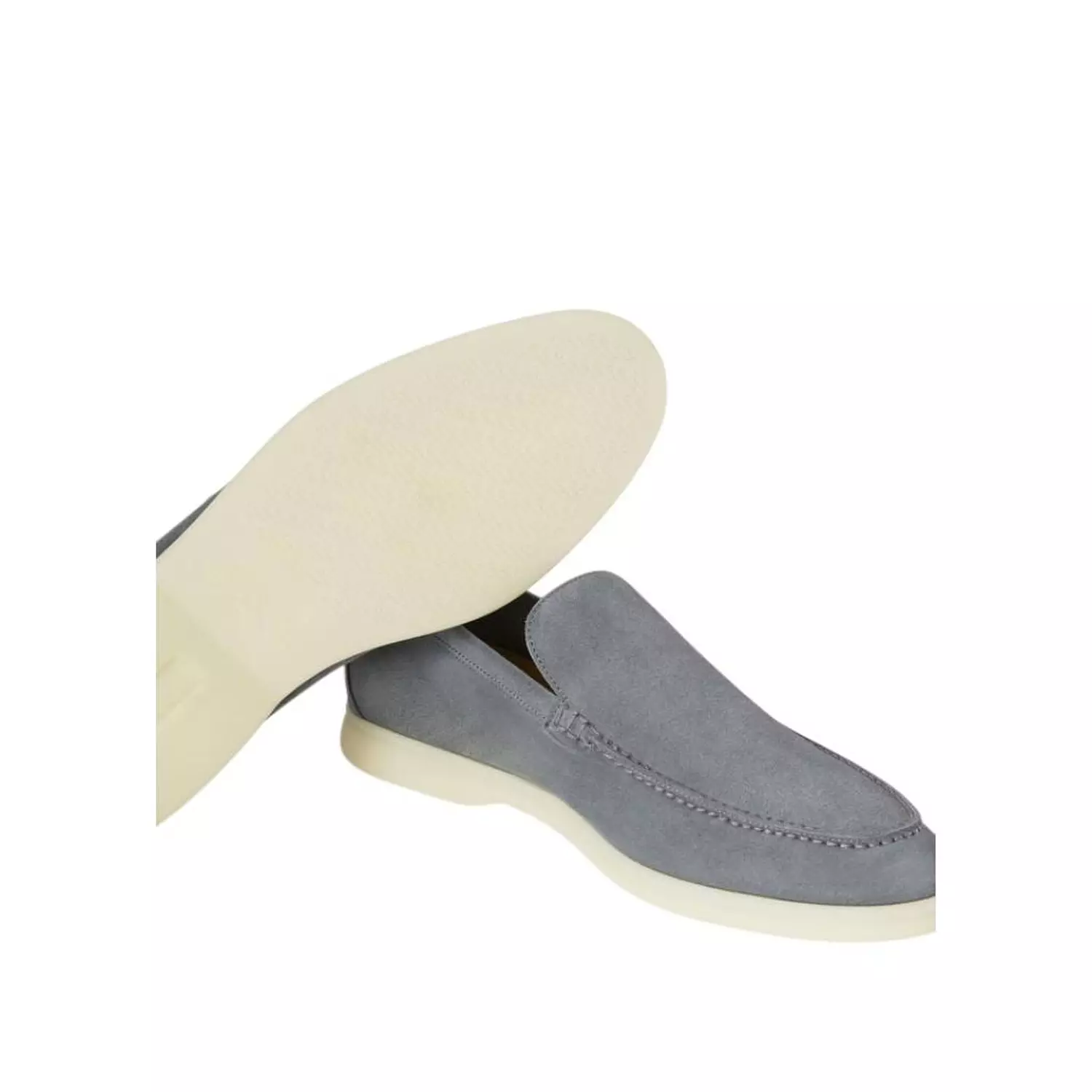 Loro Piana Summer Walk Loafer Suede Frozen Blue 5