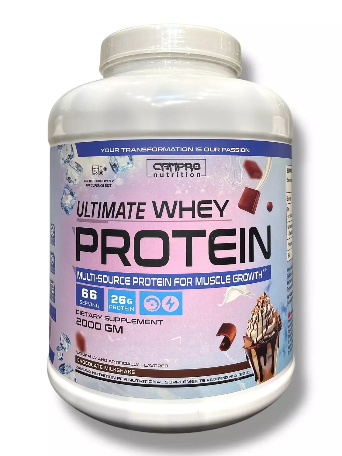 Campro Ultimate Whey Protein 2K – Premium Whey for Lean Muscle image