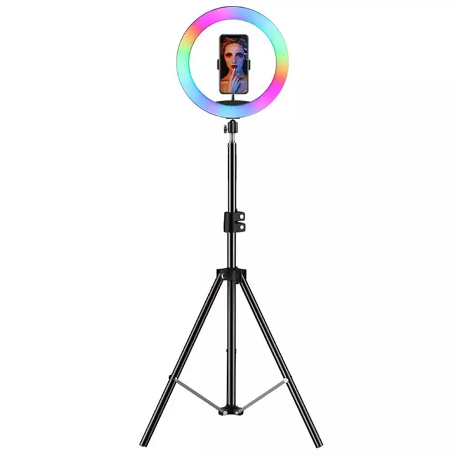 MJ45 RGB LED Soft Ring Light with Stepless Dimming and 360° Rotation 5