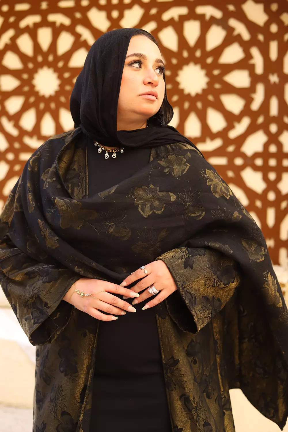 Black & Gold Jacquard  2