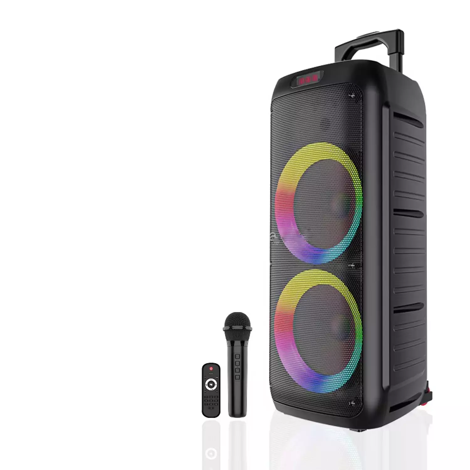 BOX300 Wireless Portable Speaker - 3600mAh Rechargeable Battery - Bluetooth - Dynamic Lighting - Wheels for Easy Transport 2