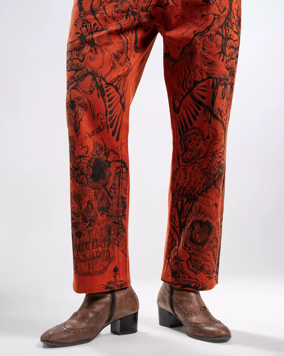 "Land of beauty &mold" hand-painted pants 5