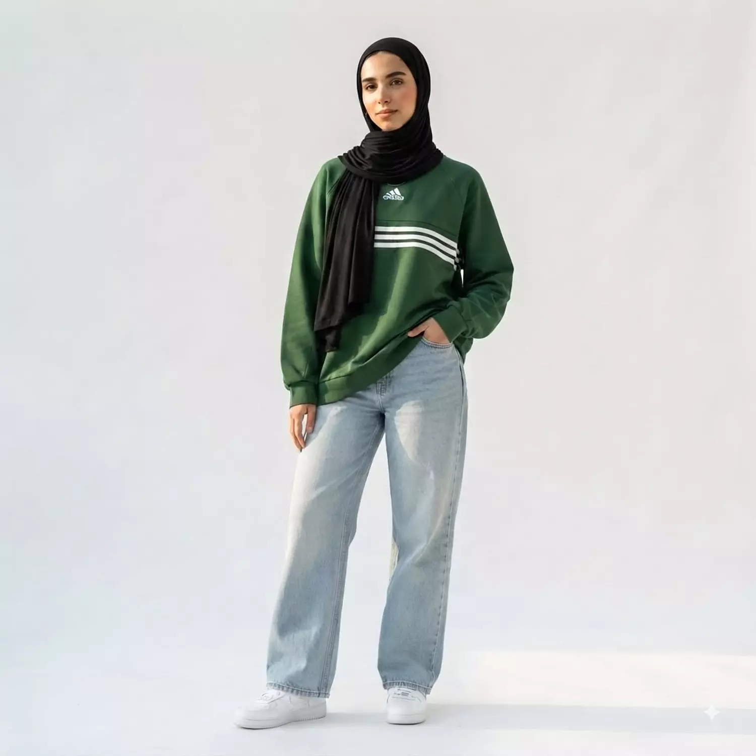 Oversized Striped Crewneck 1
