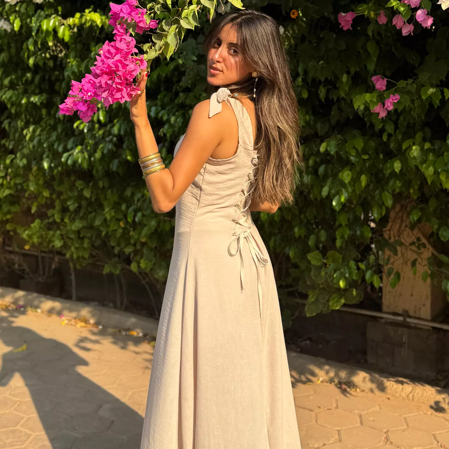 Beige Royal Dress image