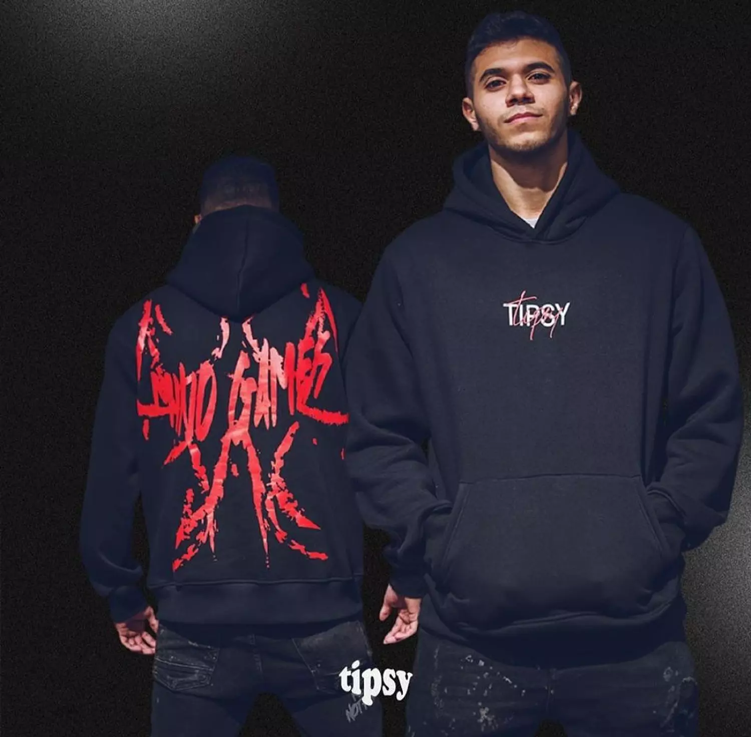 Shadow Serenity Hoodie - Black image