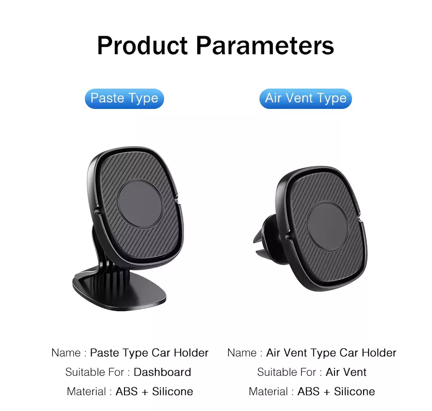 Car Mobile Holder - Secure Mounting and 360-Degree Rotation - Mounts on Dashboard or Air Vent - WUW Z27 2
