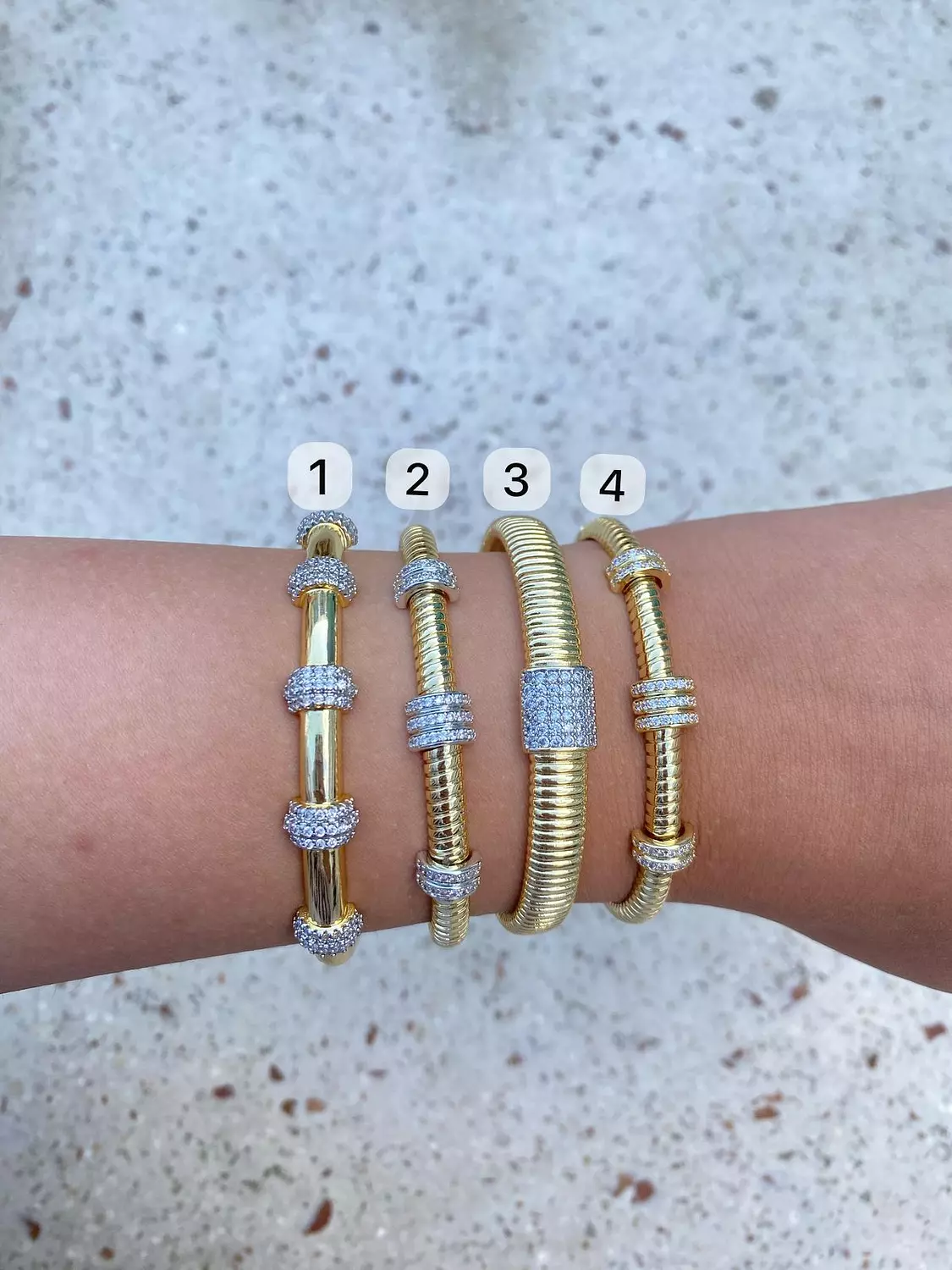 Gold x Silver bangles 1
