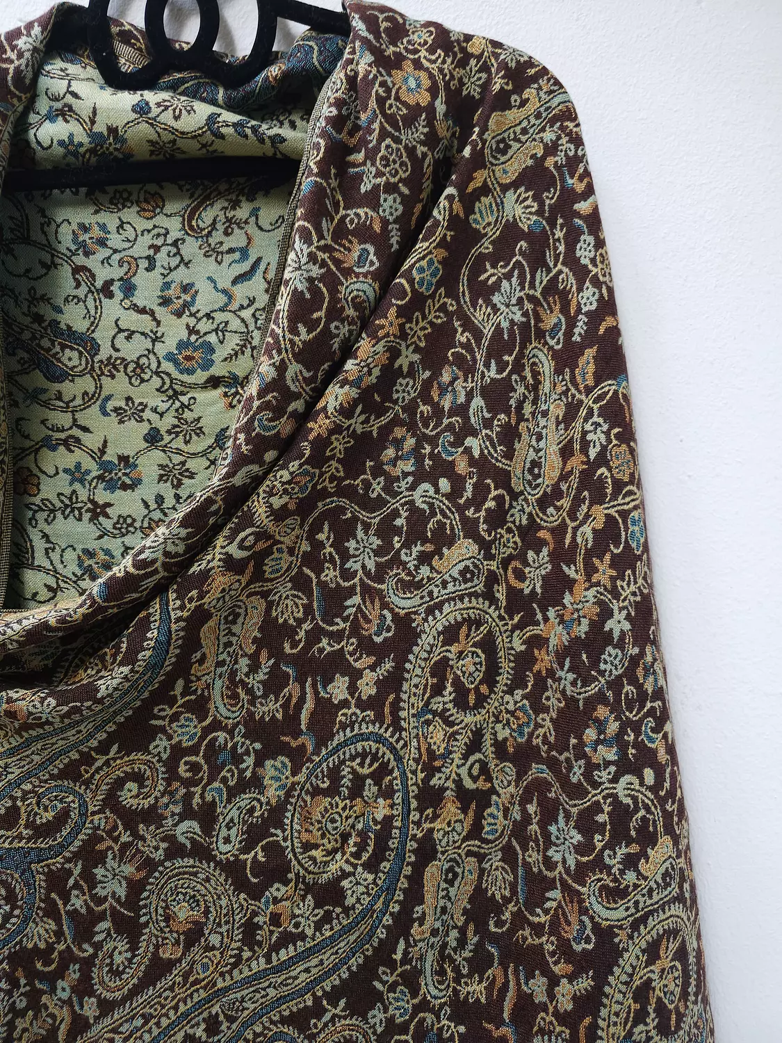brown/green Pashmina  2