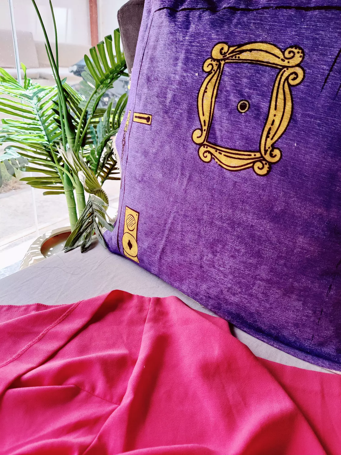 Monica's Door Friends Cushion Cover image