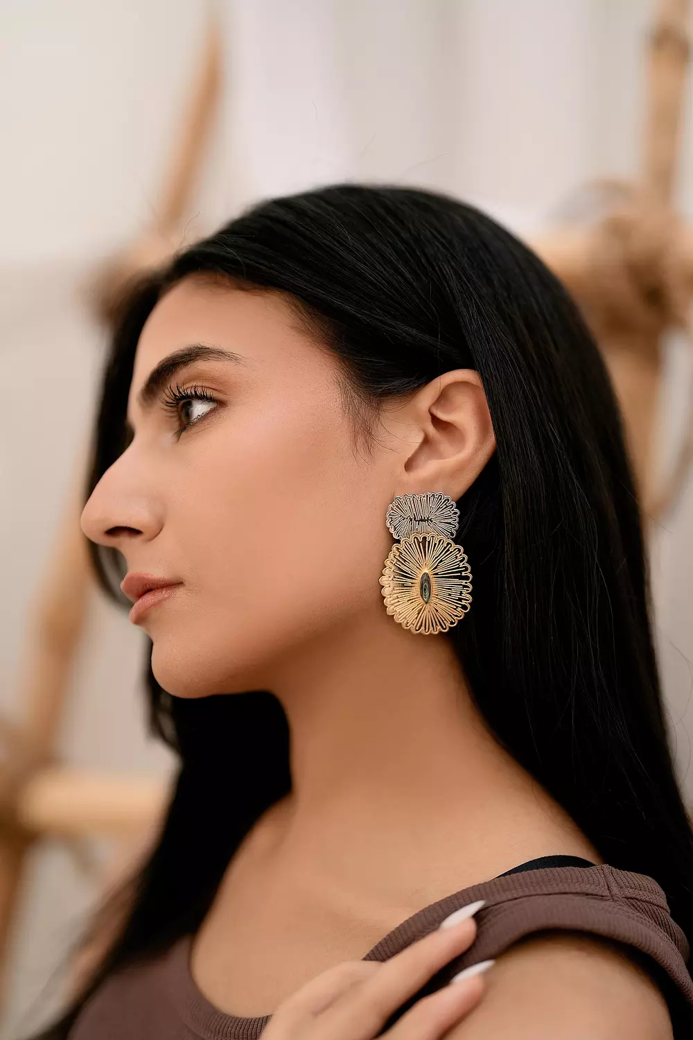 Solar Petal Earrings image