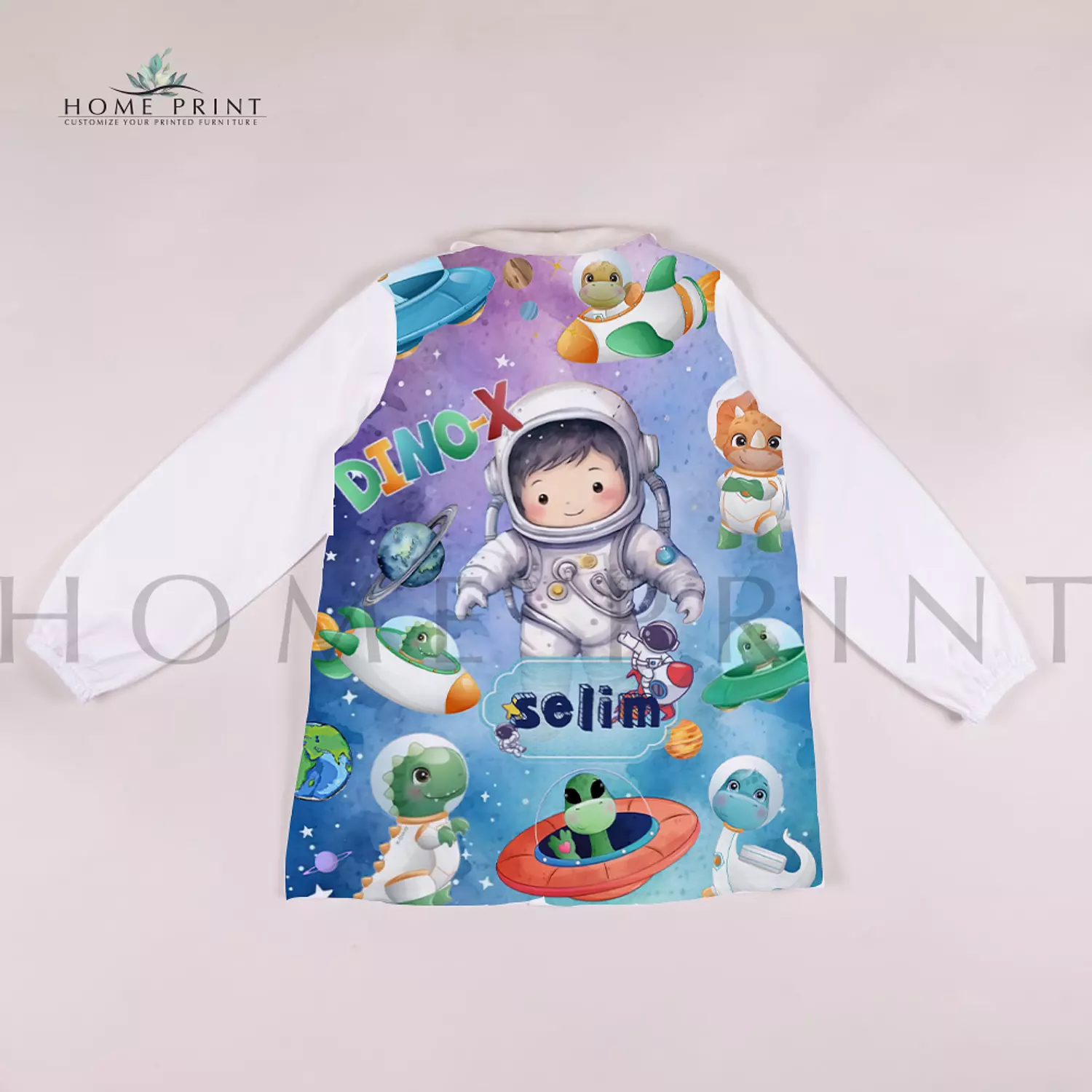  Waterproof kids apron - Astronaut - Multi Colors Shape  image