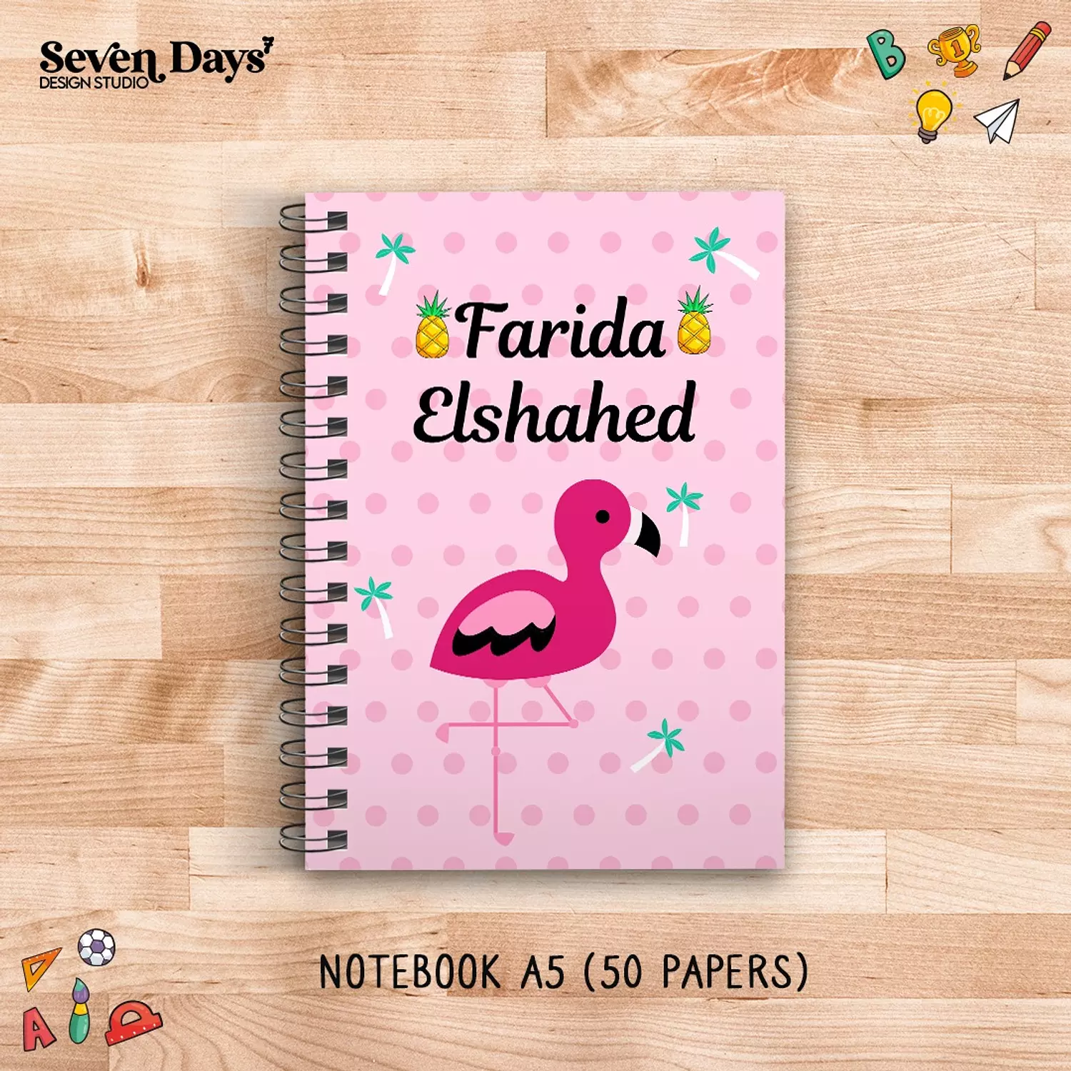 Flamingo School Labels 2