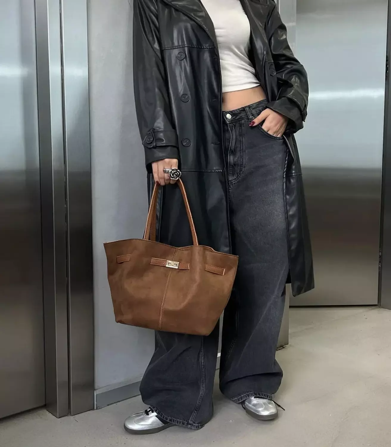 Sophia Suede Bag - camel 3