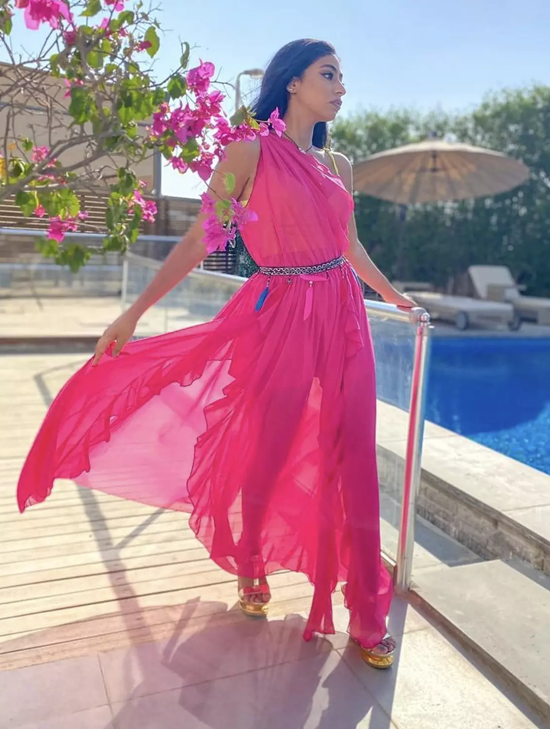 Beach Dress Fushia  image