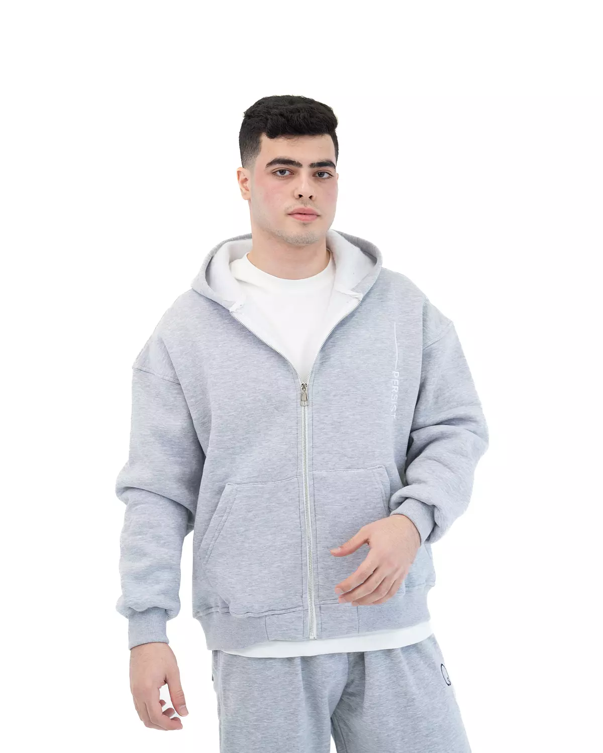 Persist ZIP UP Sweatshirt _ Grey image