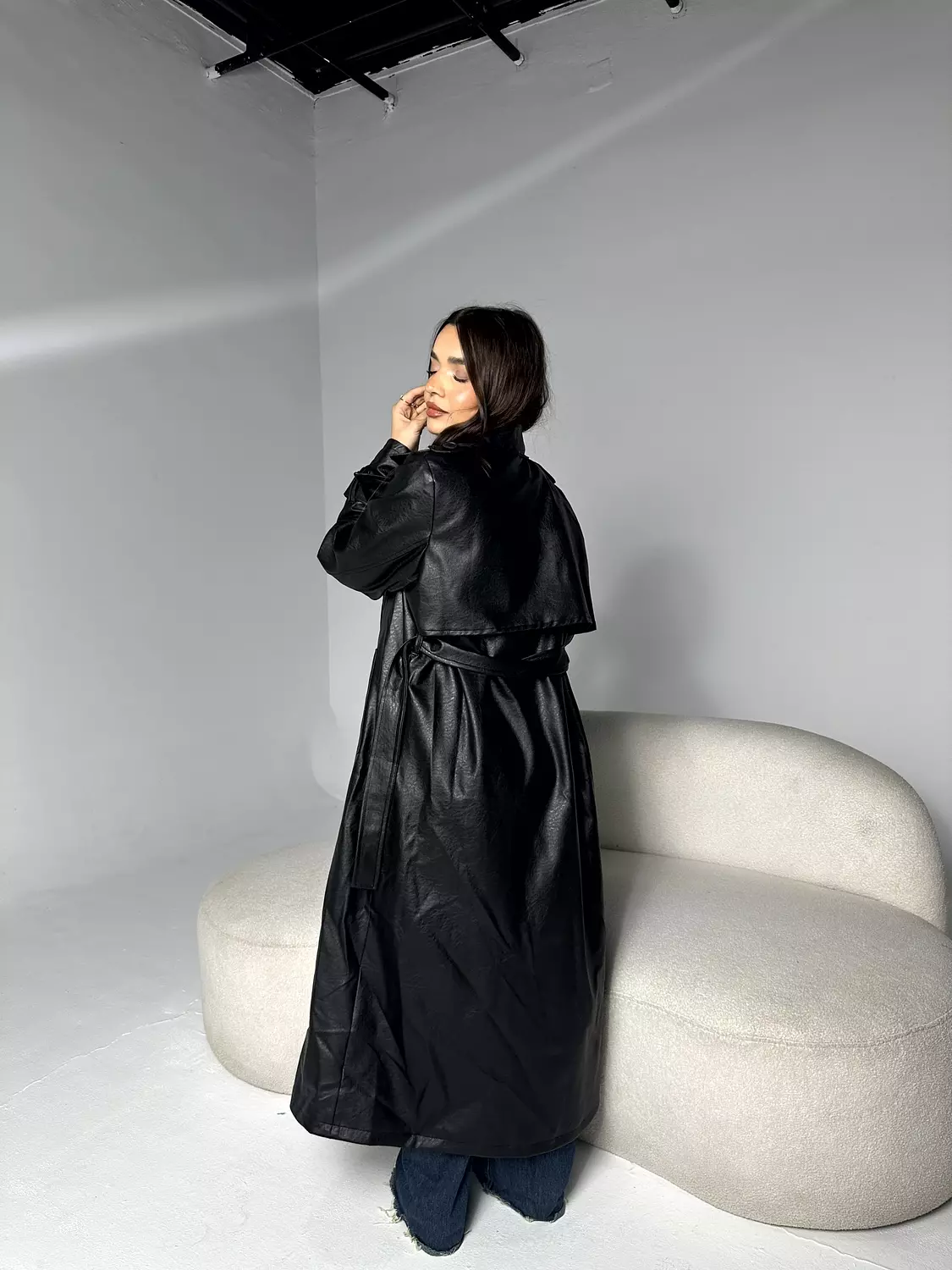 Leather Trench Coat 19
