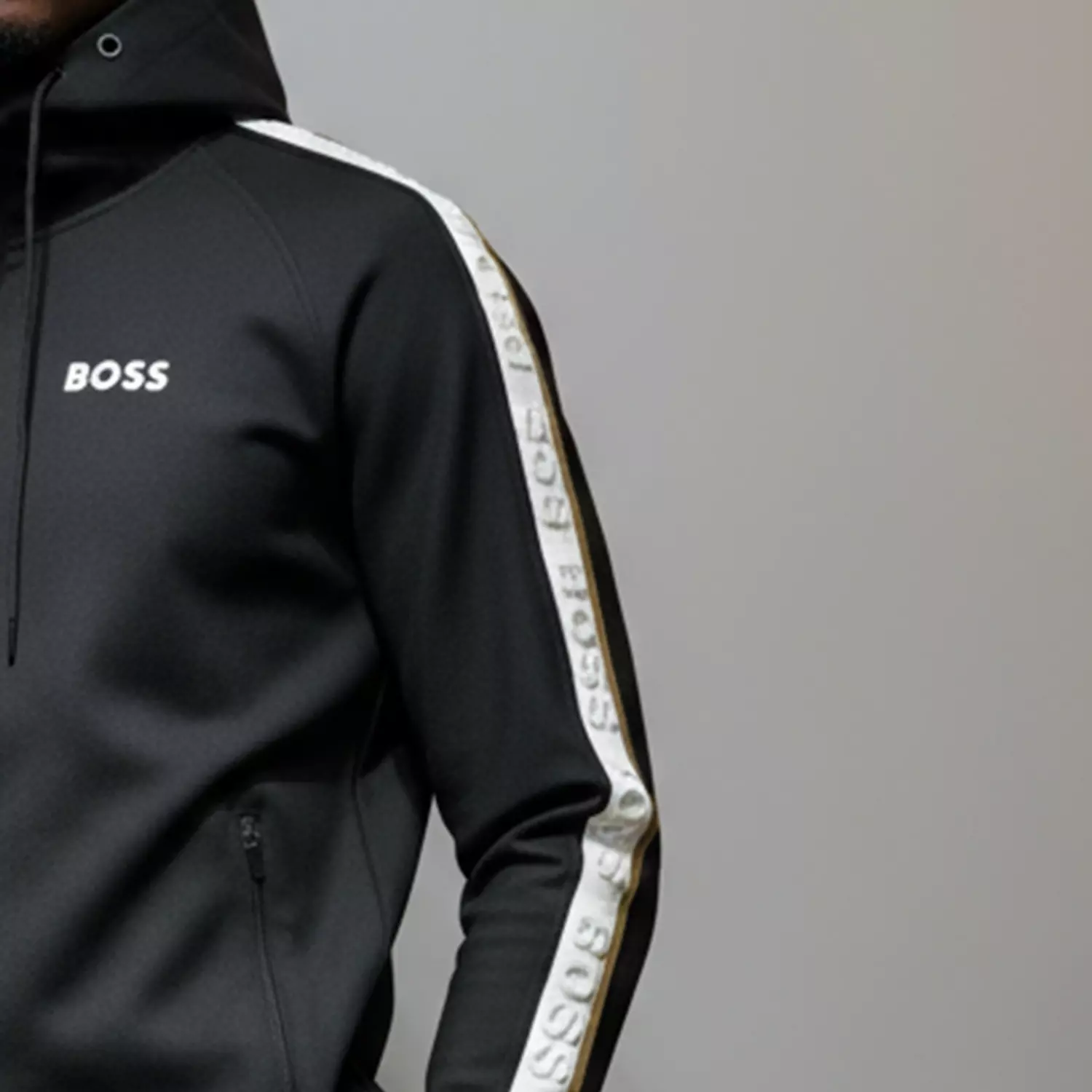 Swetshirt Boss bej hoodie 2