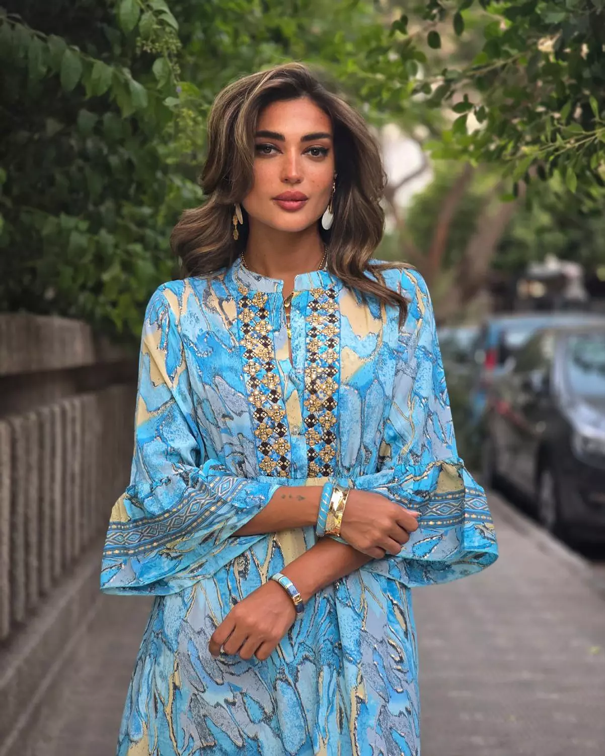 Blue Boho Dress  4