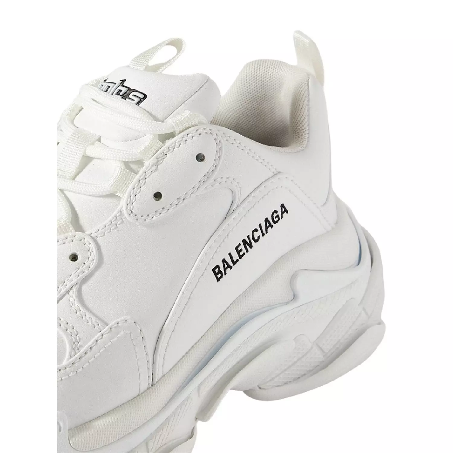 Balenciaga Triple S Synthetic Leather Triple White 3