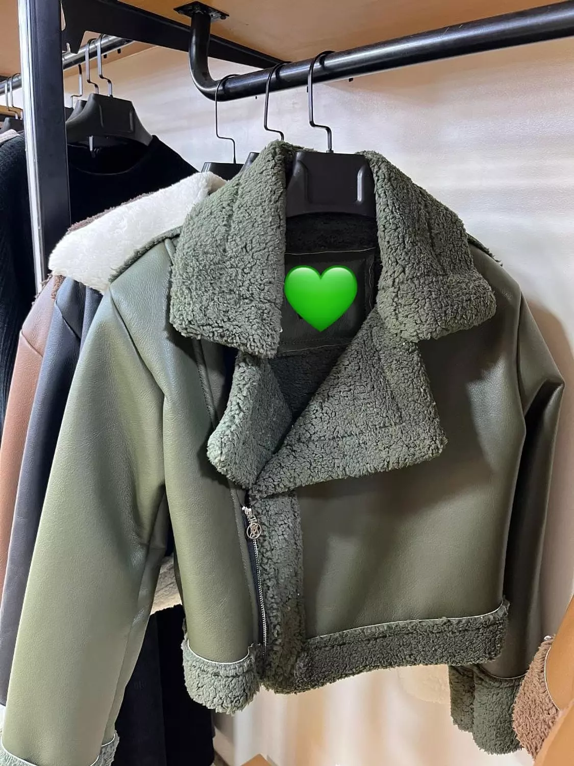 Leather & fur jacket  2