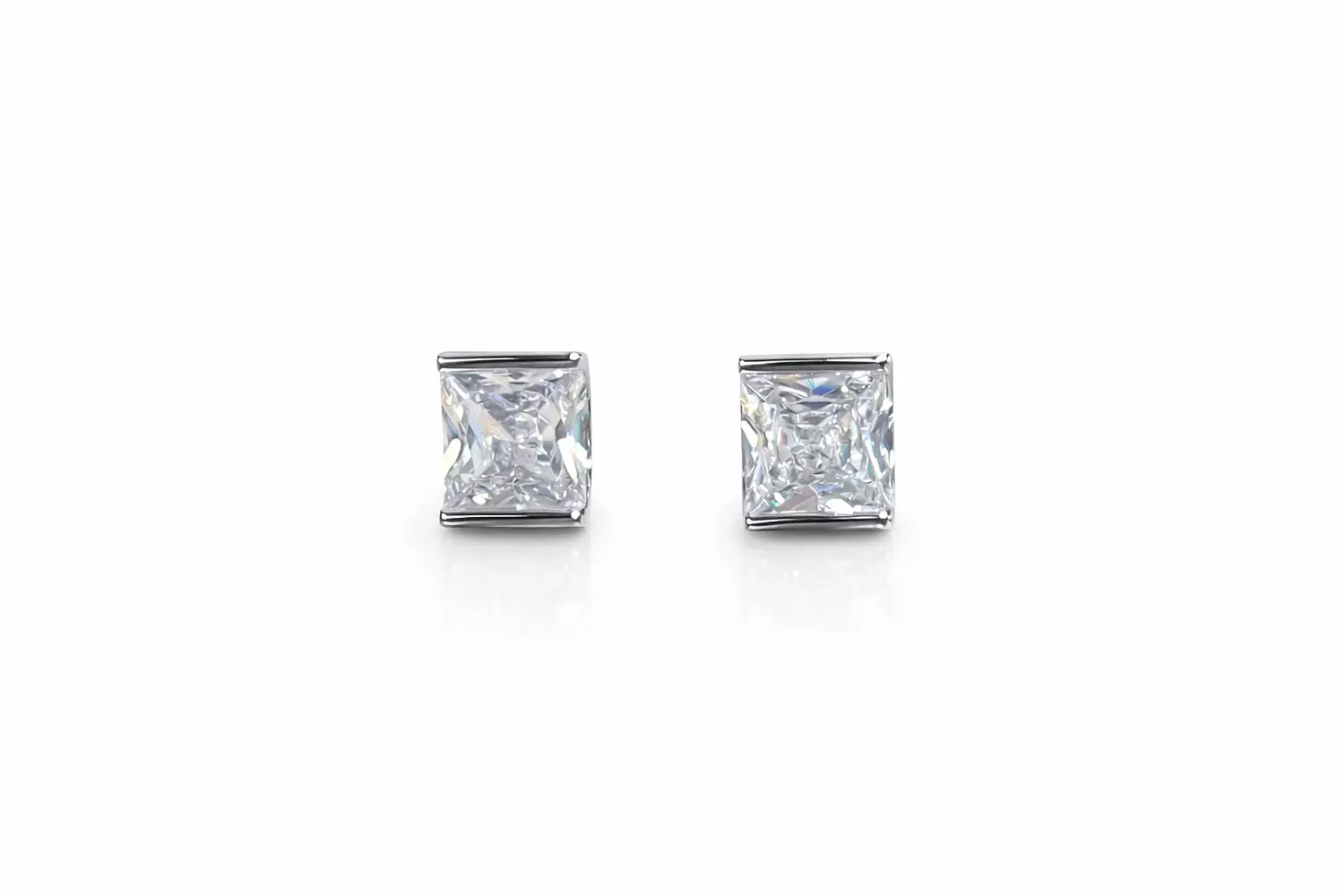 Silver Earrings Daimond 1