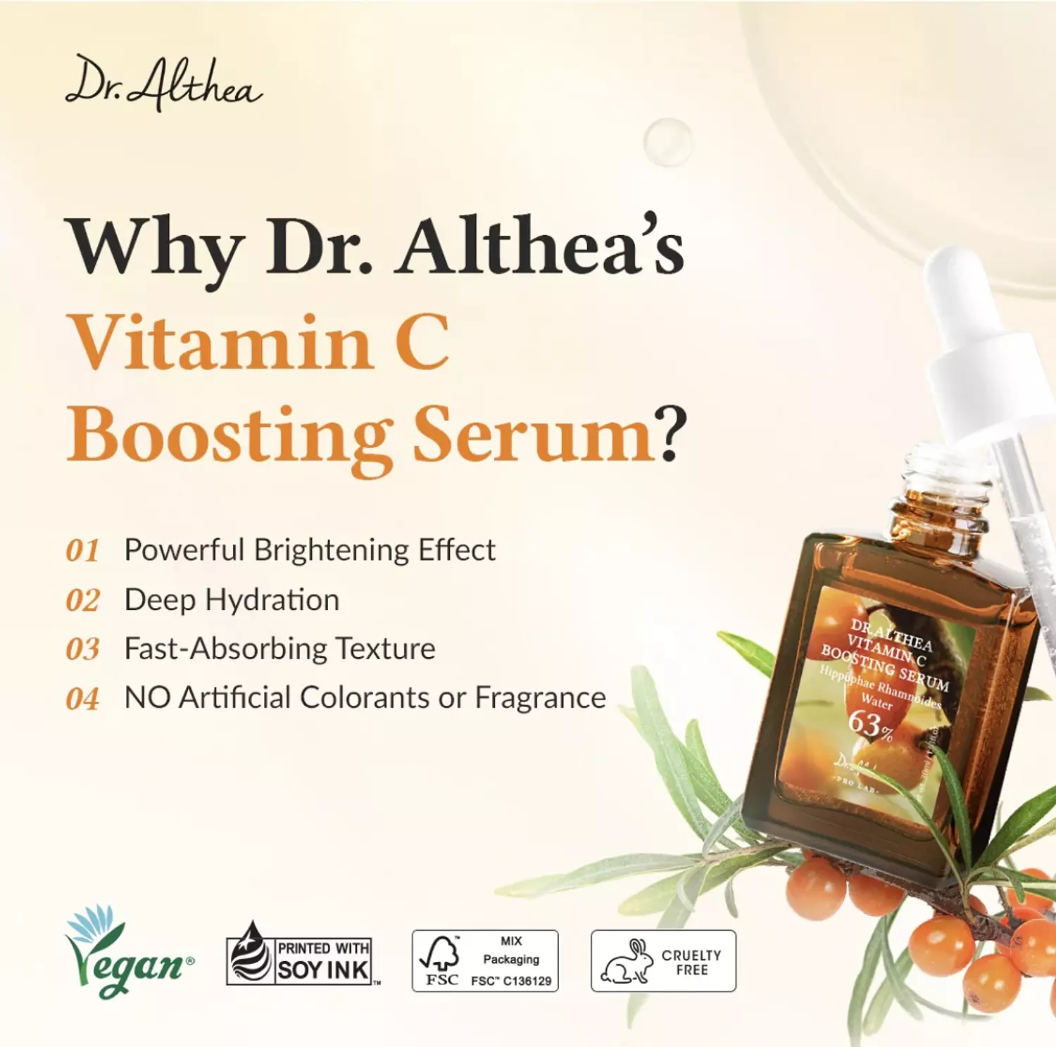 Dr Althea vitamin c boosting serum 63% 30 ml 1