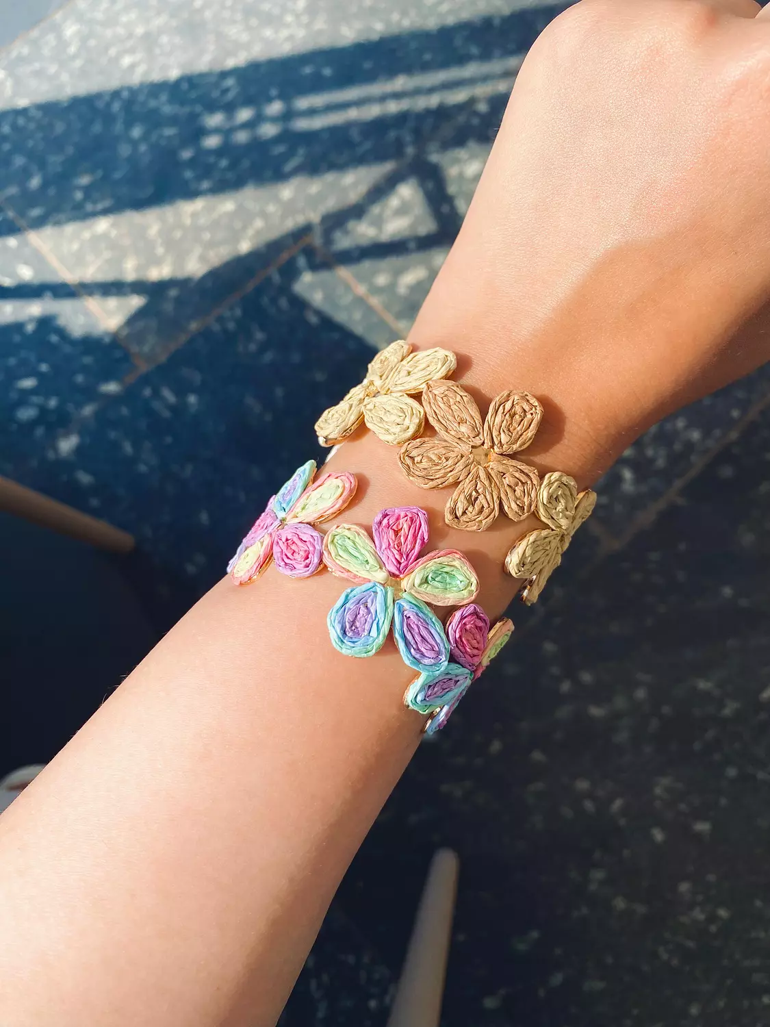 Flowered summer bangles image