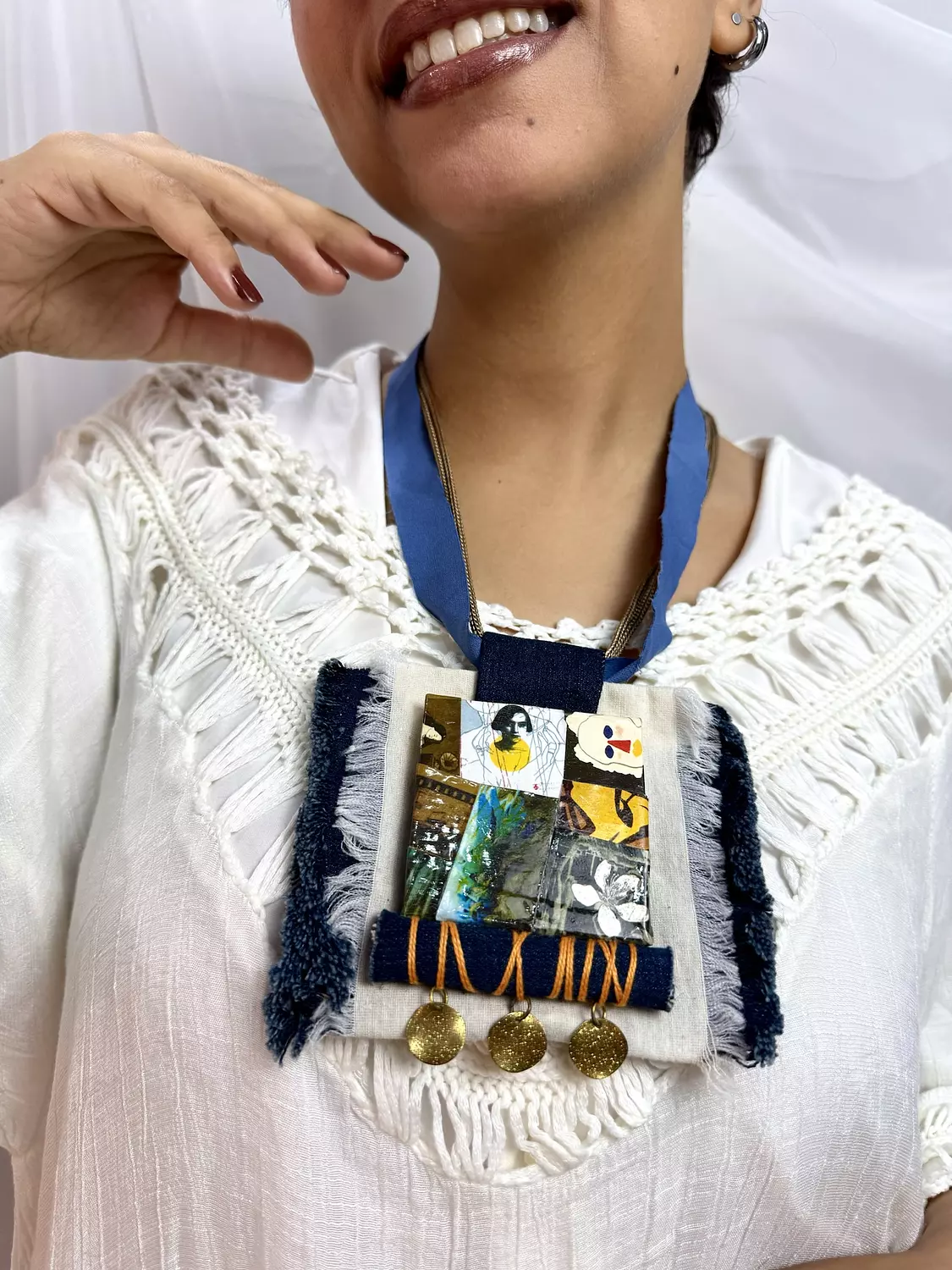 Mixed Media necklace by RA.jewelry 2