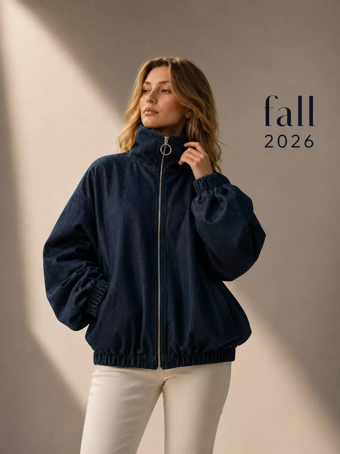 Oversized denim jacket  image