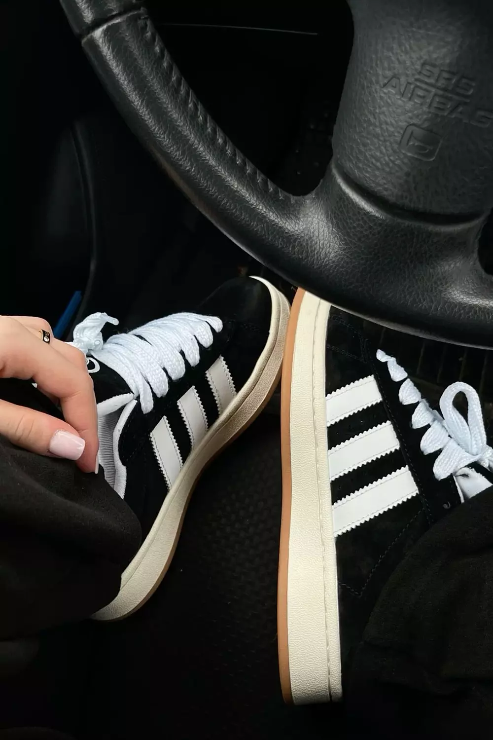 Adidas Campus 00’s “Black/ White” 3