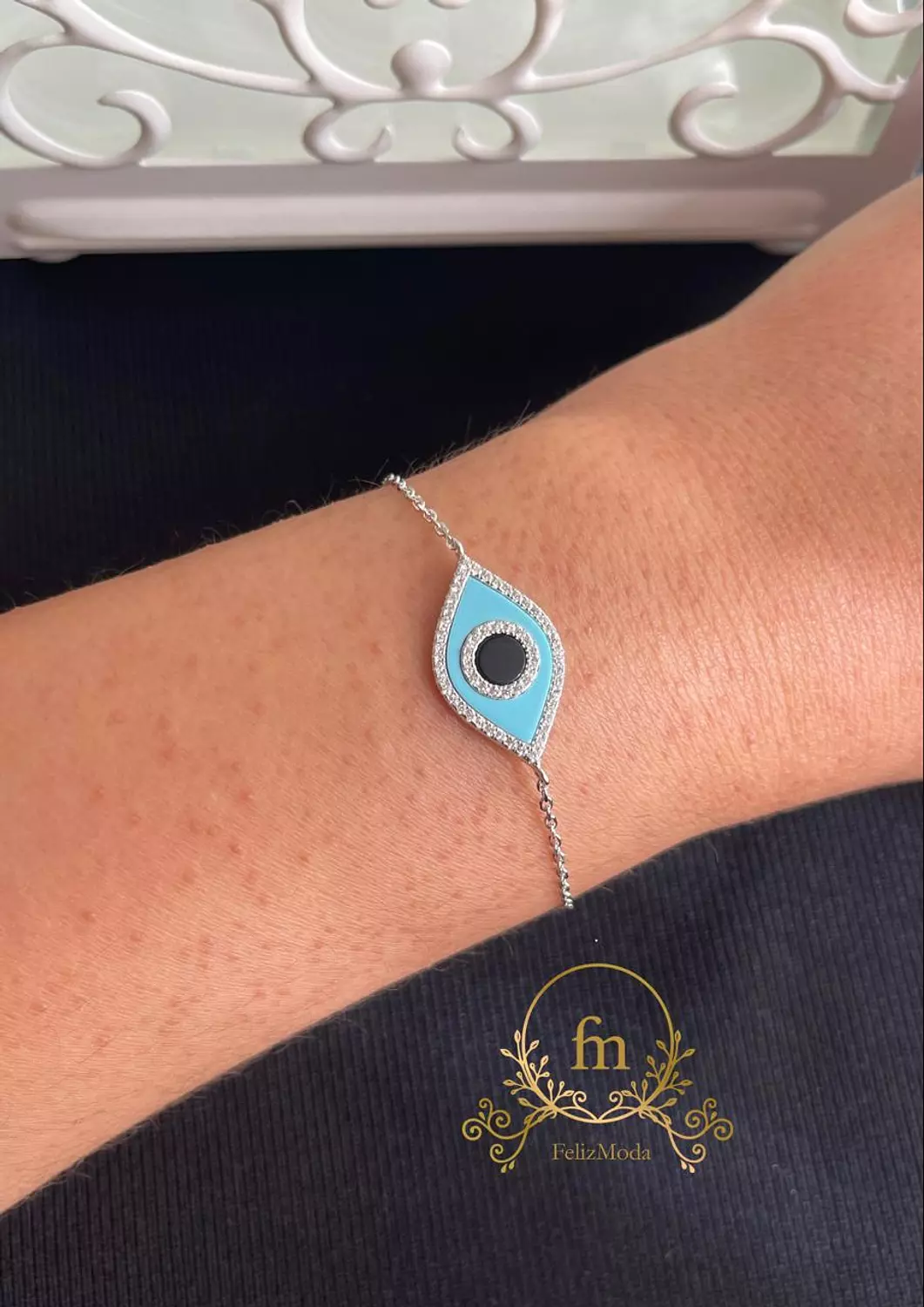 Fayrouz eye silver bracelet  image