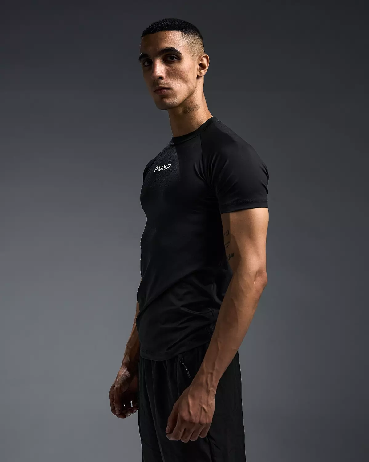 SUPERVILLAIN COMPRESSION TEES - black hover image