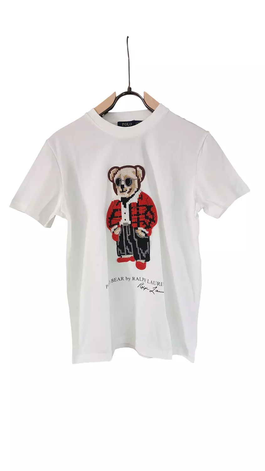 Polo red Bear white image
