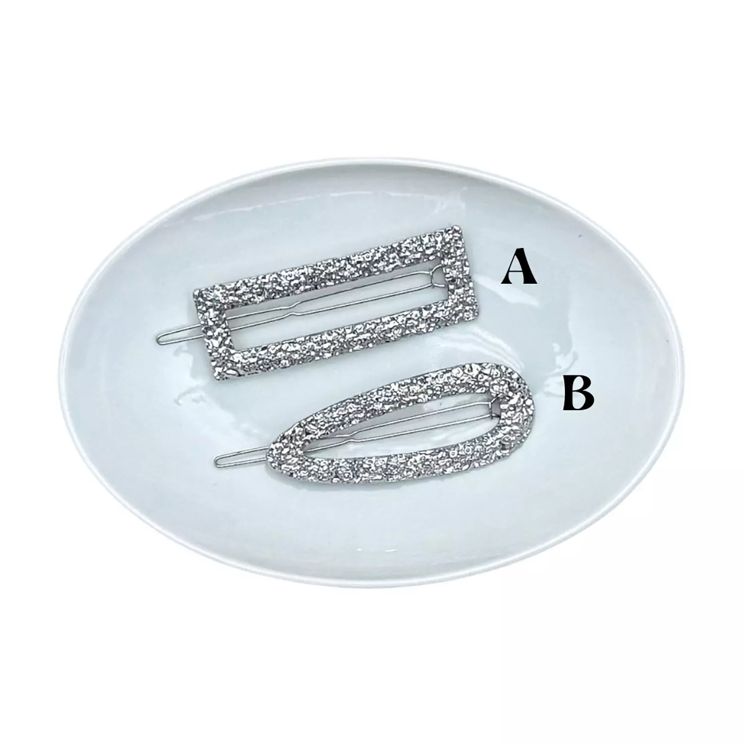 1 Pc Elegant Silver Hair Clip image