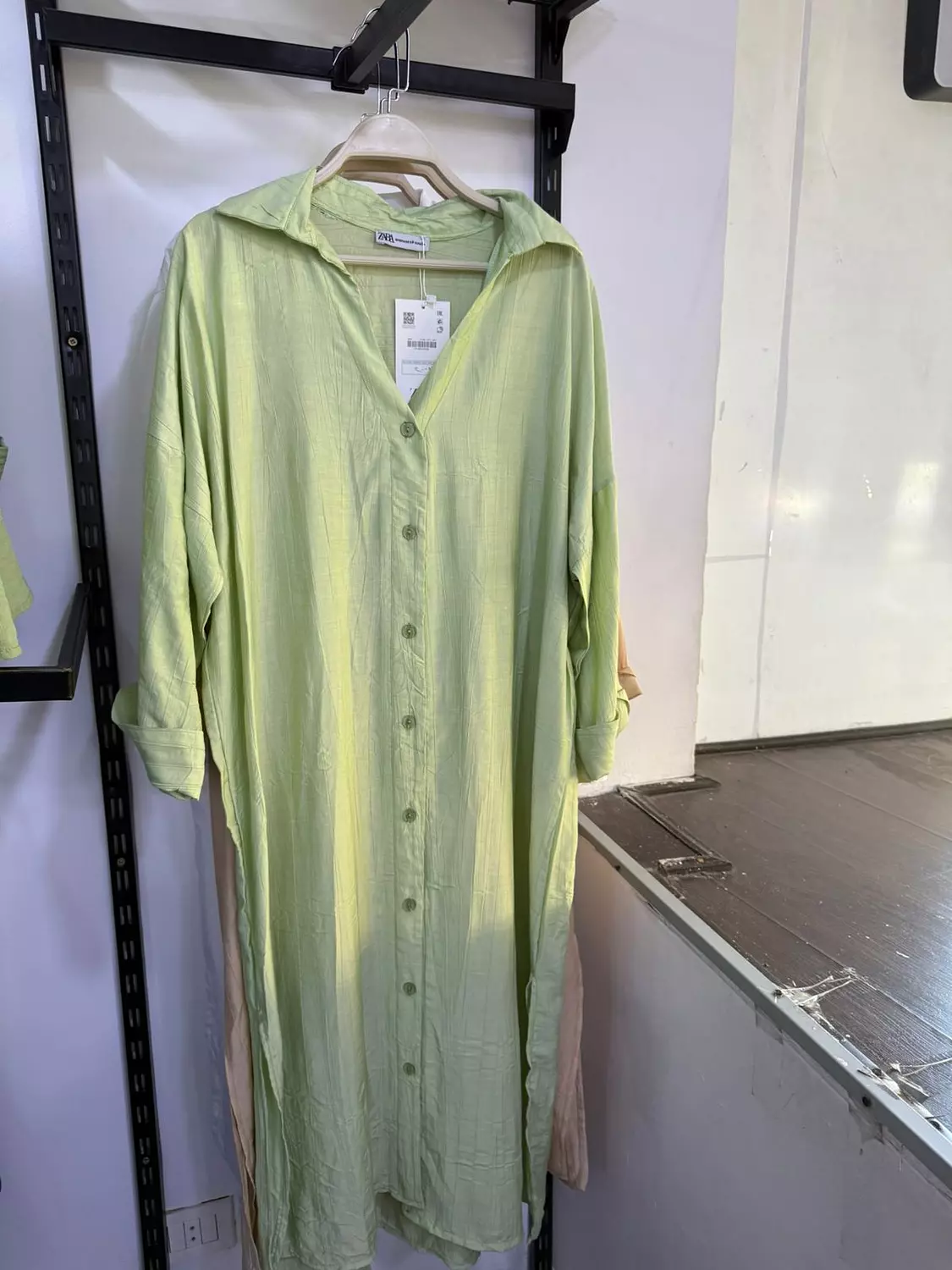 Relaxed-Fit V-Neck Shirt Dress 5