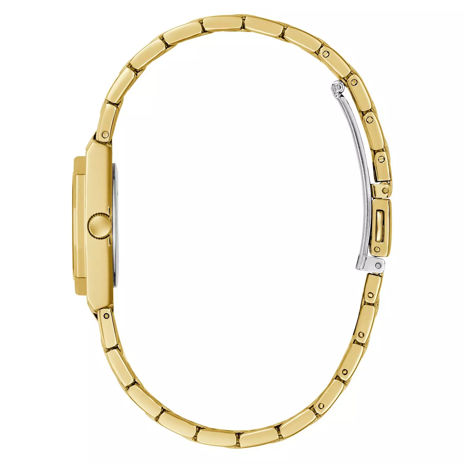 GUESS Ladies Pixie Gold Tone Analog Watch Gold Tone Stainless Steel Bracelet GW0931L2 1