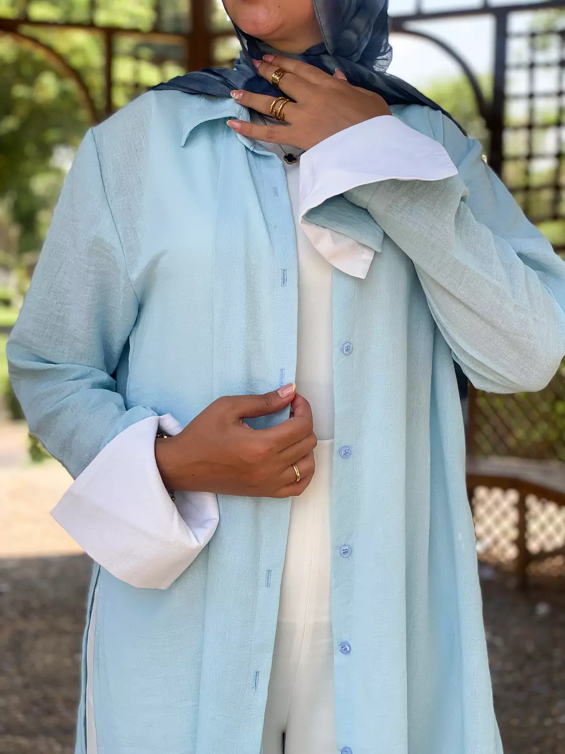 Flowy Shirt Baby Blue  15