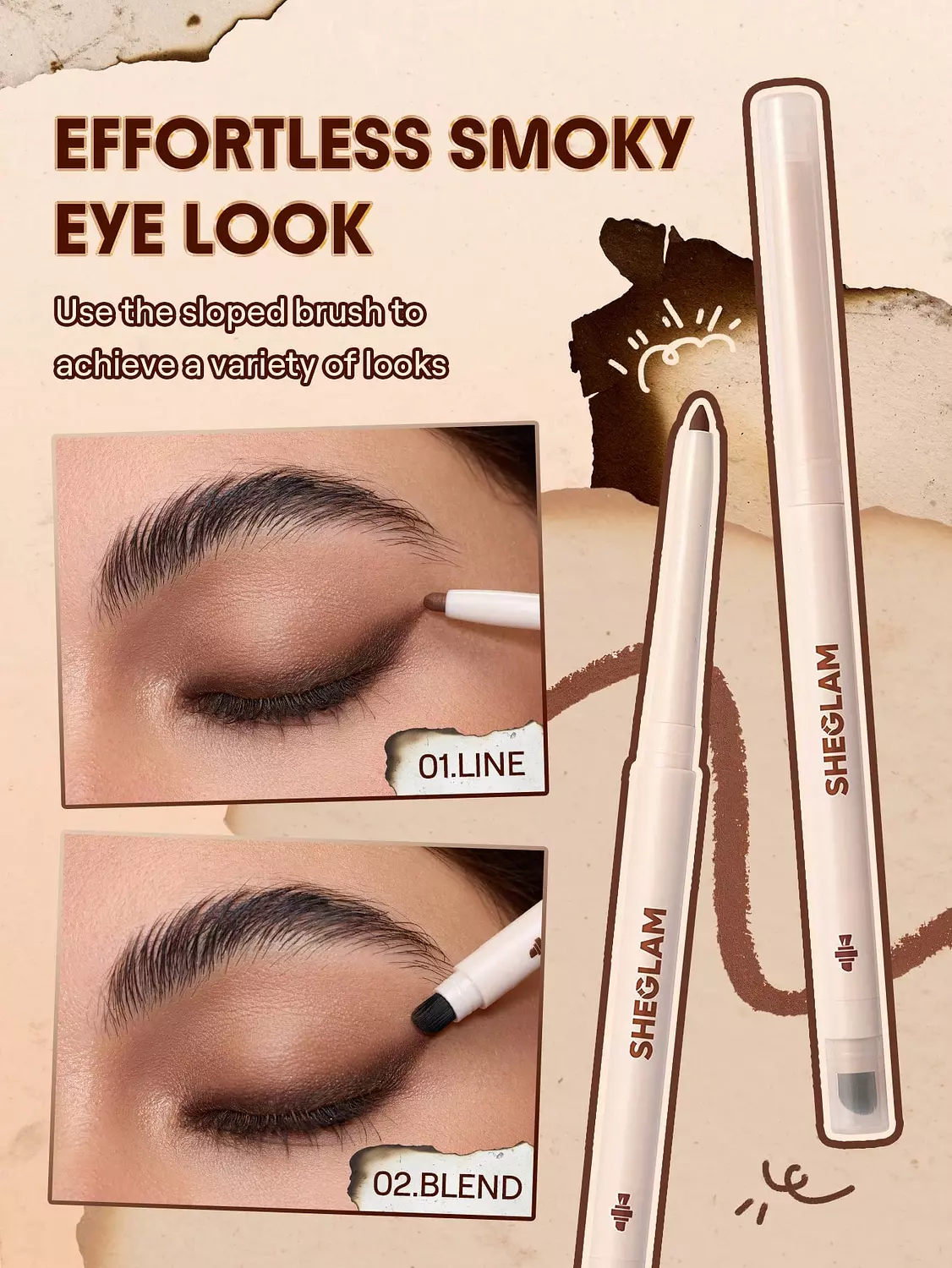 Sheglam GEL GLIDE EYELINER PENCIL BROWN hover image