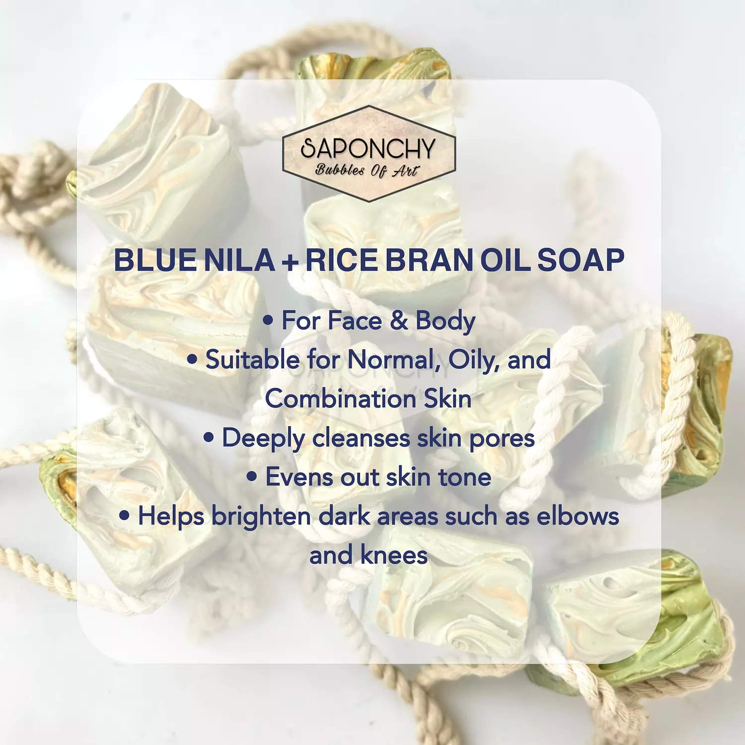 BLUE NILA & RICE BRAN OIL SOAP hover image