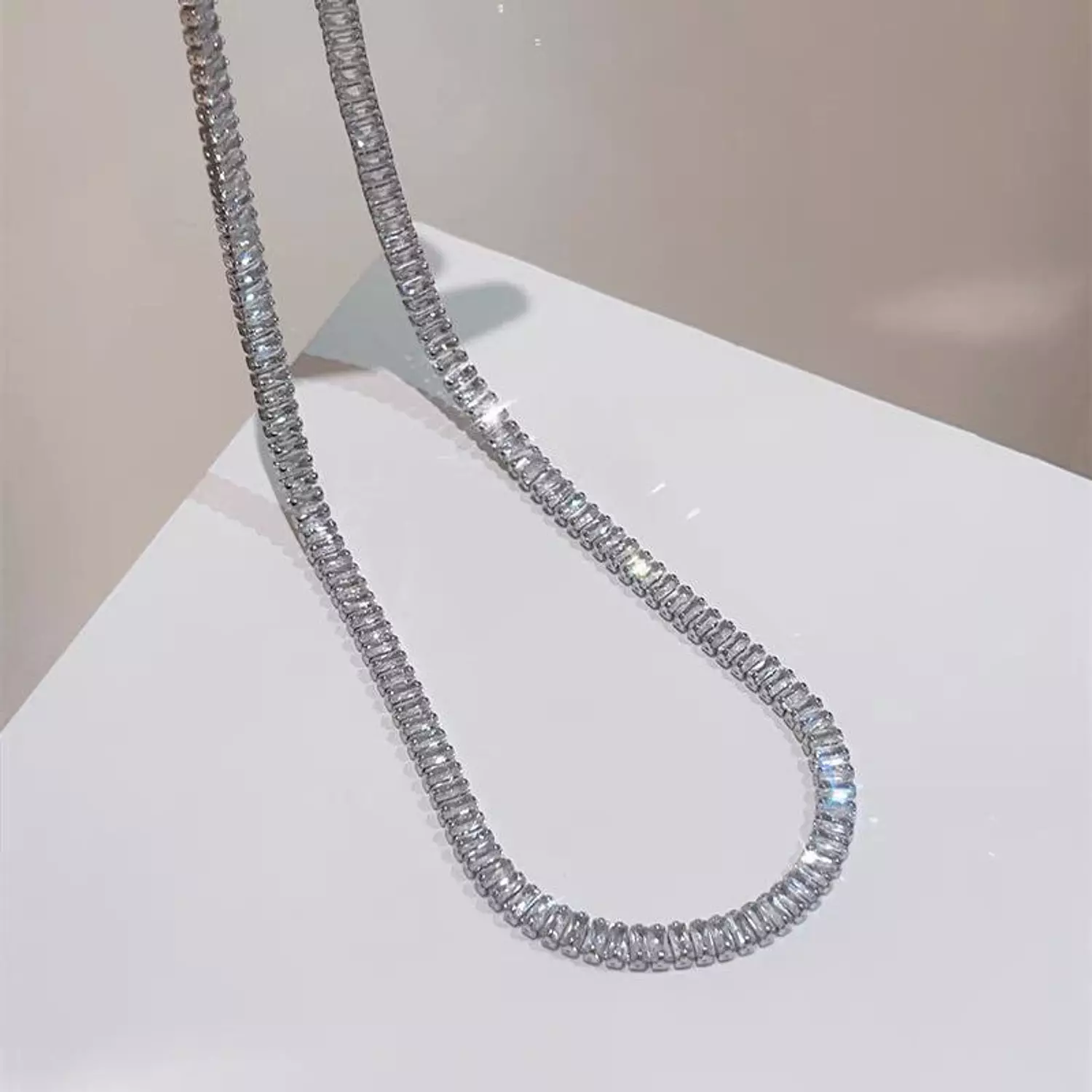 Tennis Necklace silver hover image
