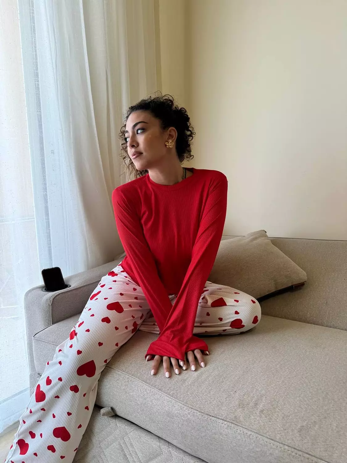 Hearts pjs 10