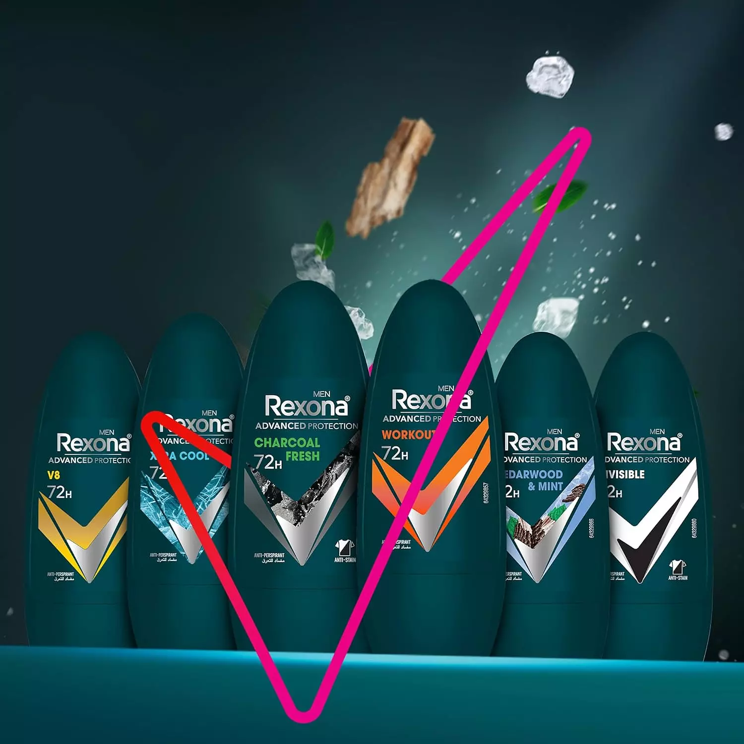 REXONA ROLL ON FOR MEN ADVANCED PROTECTION WITH CEDARWOOD&MINT 50 ML  7