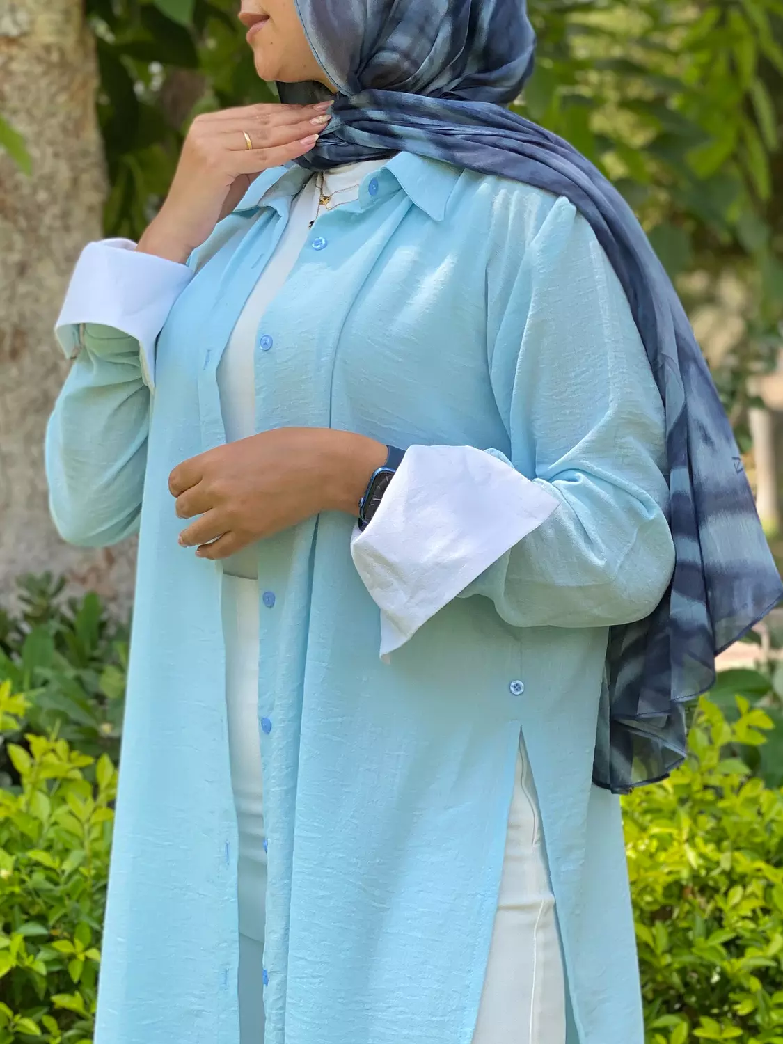Flowy Shirt Baby Blue  3