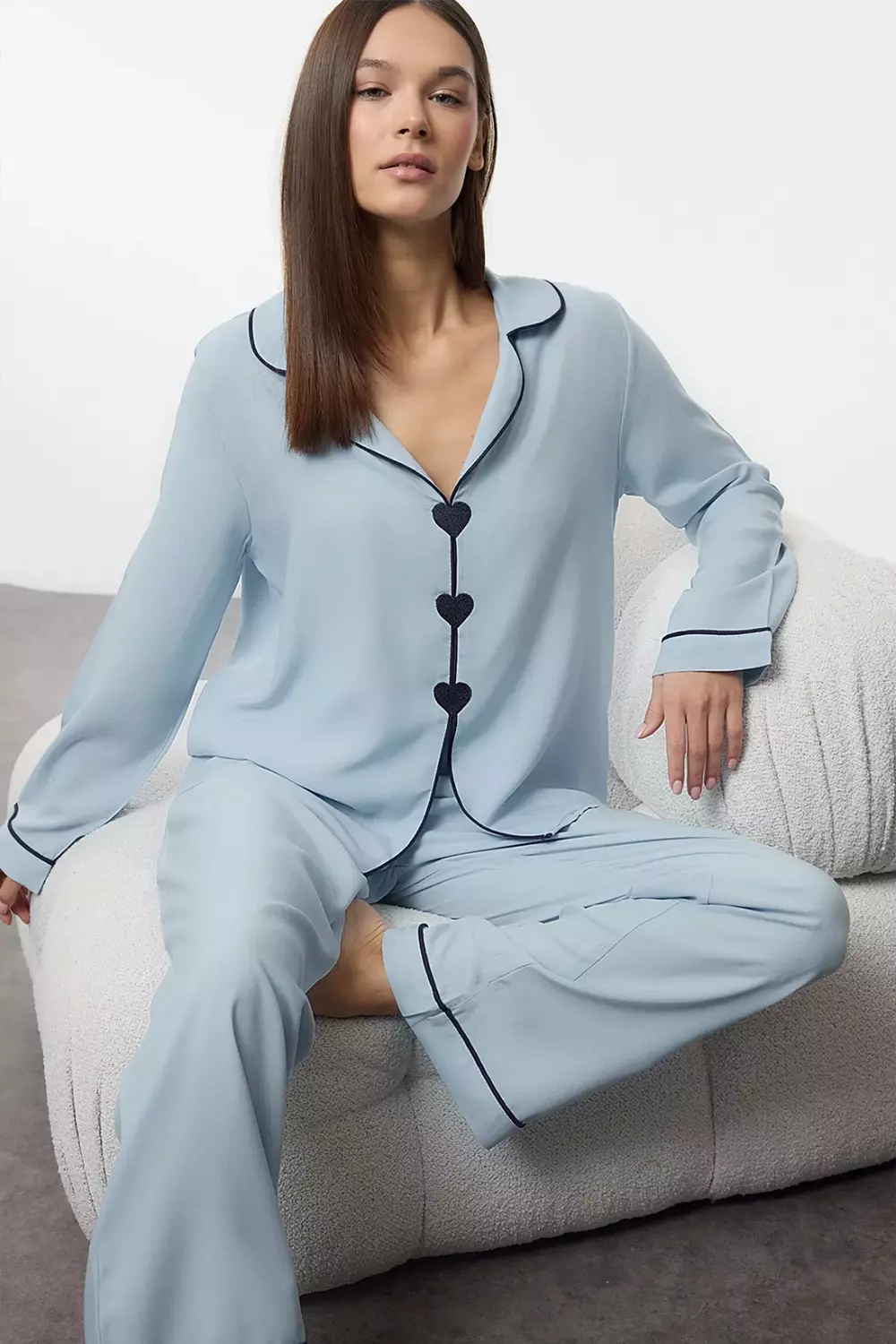 Blushing Hearts Pajama Set image