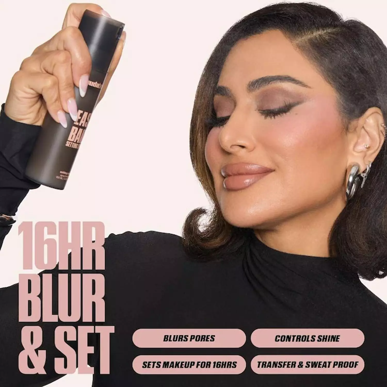 HUDA BEAUTY  Easy Bake Blurring Setting Spray with 16-Hour Wear 1