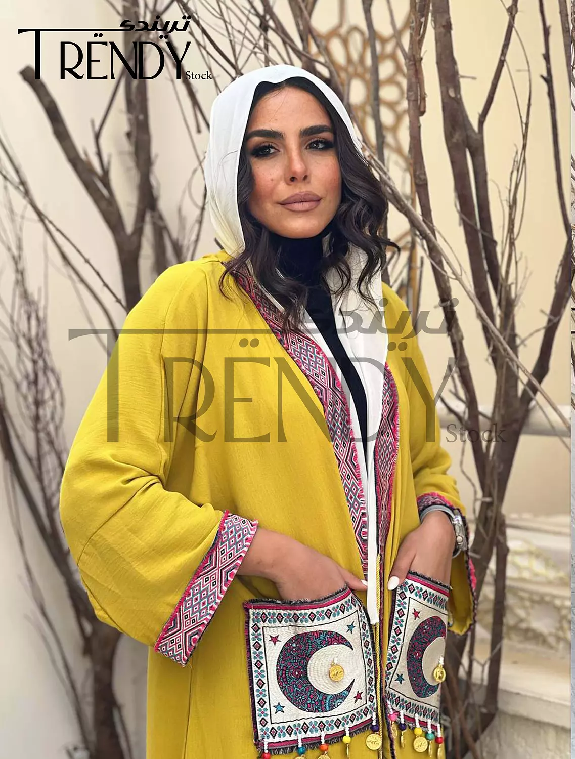 Ramadan kaftan with Indian embroidery 2