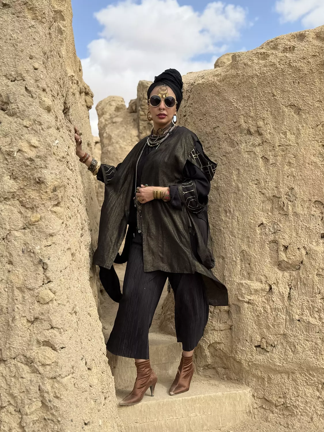 Odessa fringes kimono in oxide 1