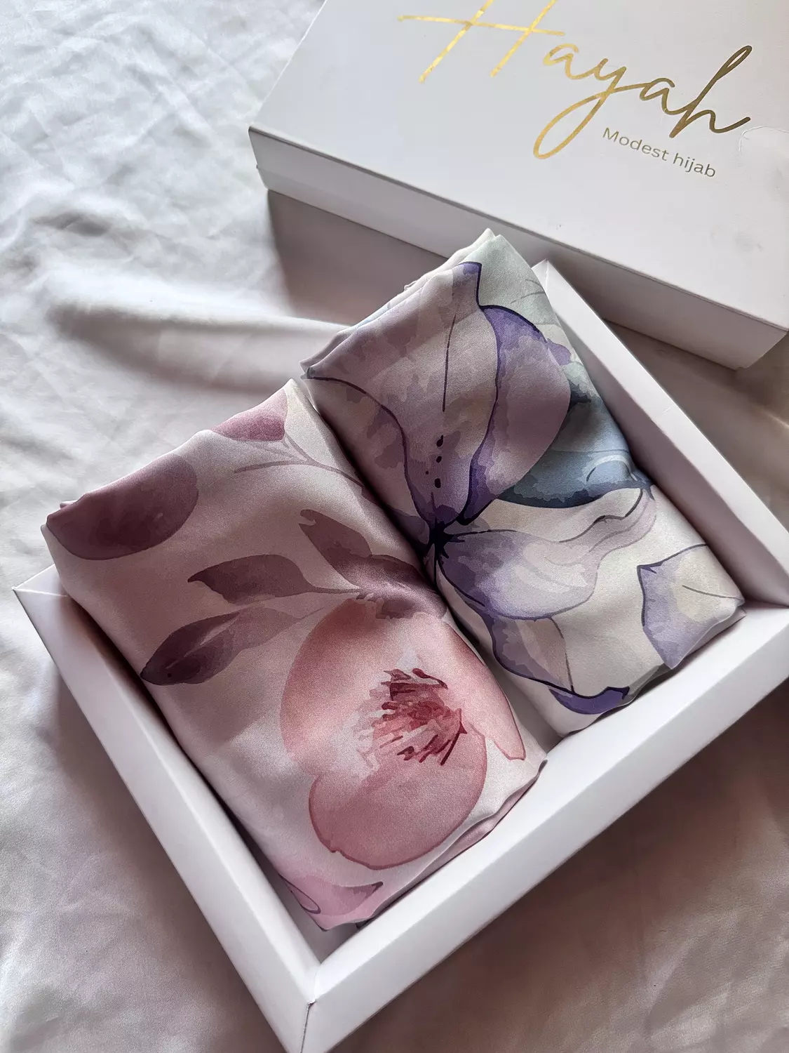 Blush breeze, lavender lace in satin hover image