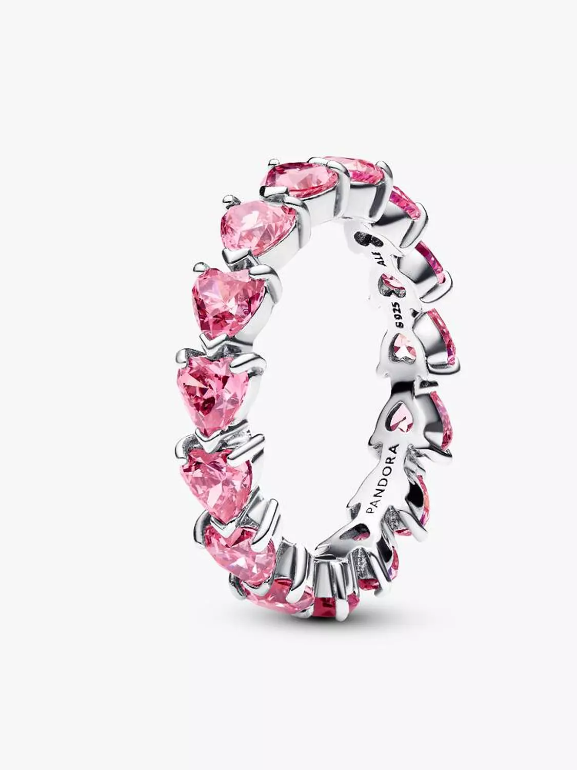 Band of Pink Hearts Ring image