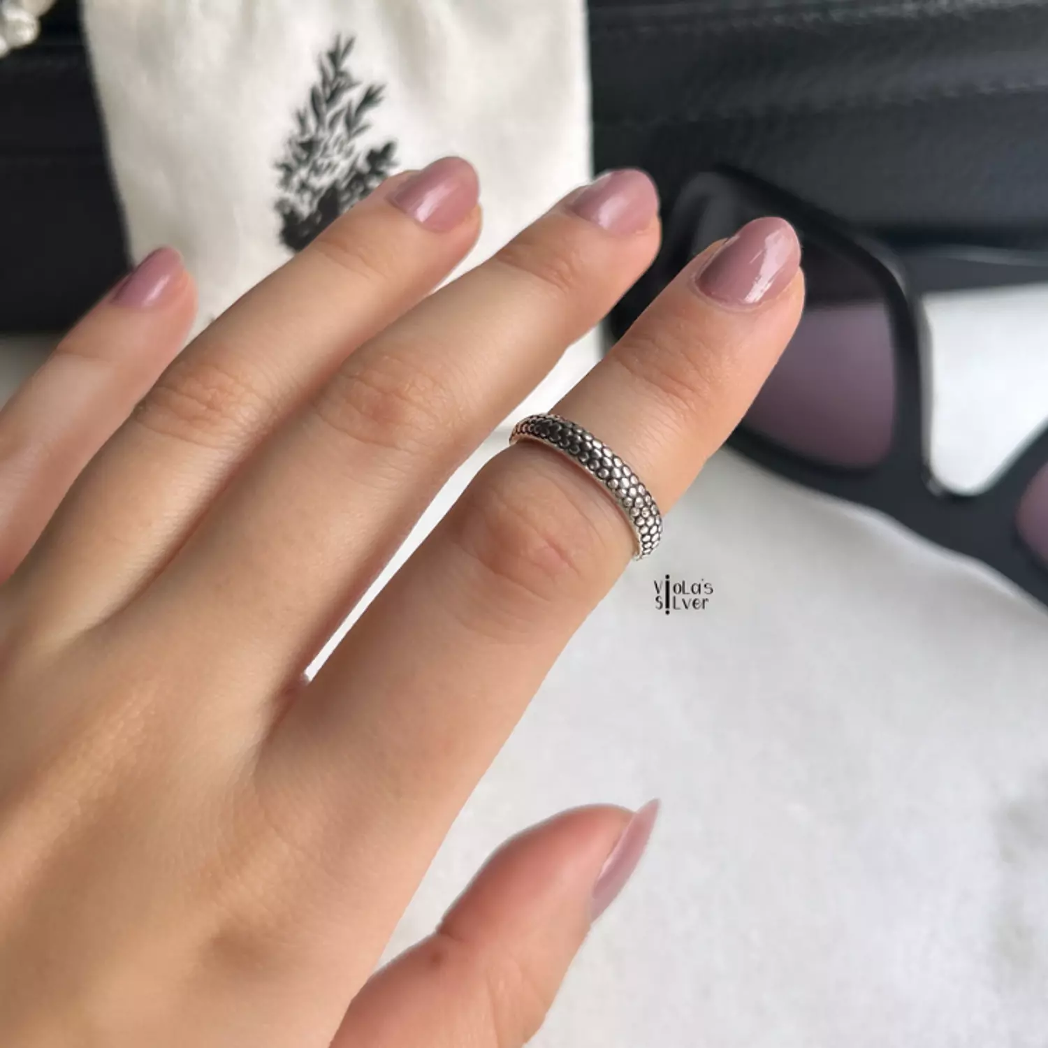 Snake silver knuckle  image